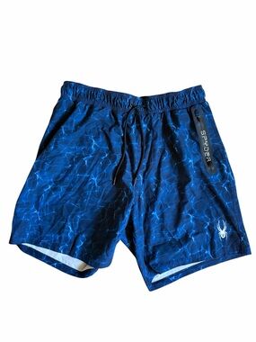 Spyder Blue Wave Athletic Swim Shorts L